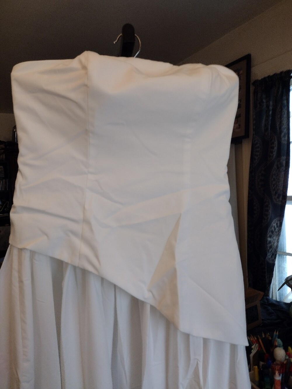 NWT Ryanth Strapless White Layered Maxi Wedding Dress Size 8